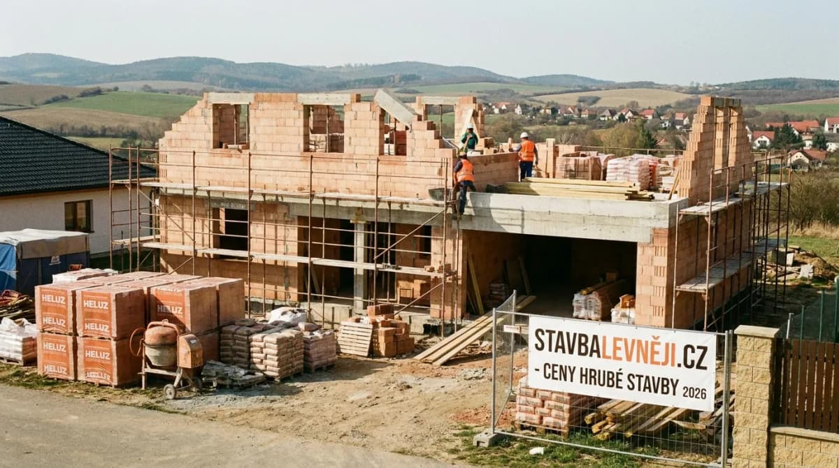 Kolik stojí hrubá stavba domu v roce 2026