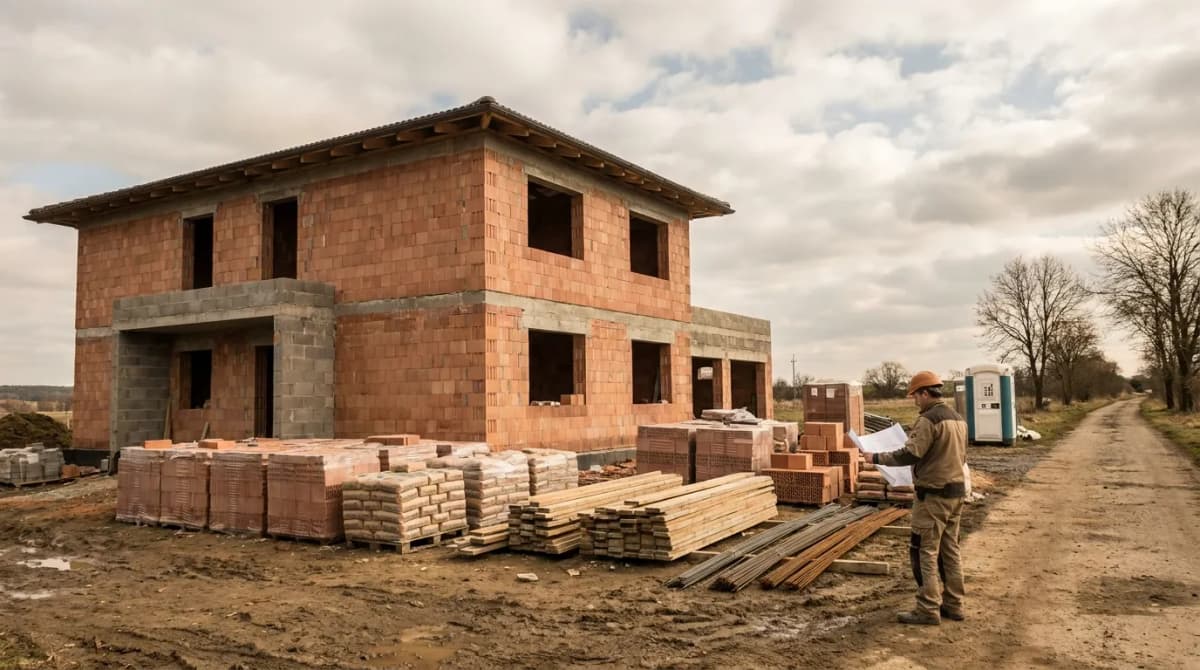 Materiál na hrubou stavbu: co všechno budete potřebovat